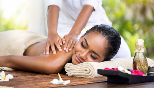 shiatsu massage in the leg